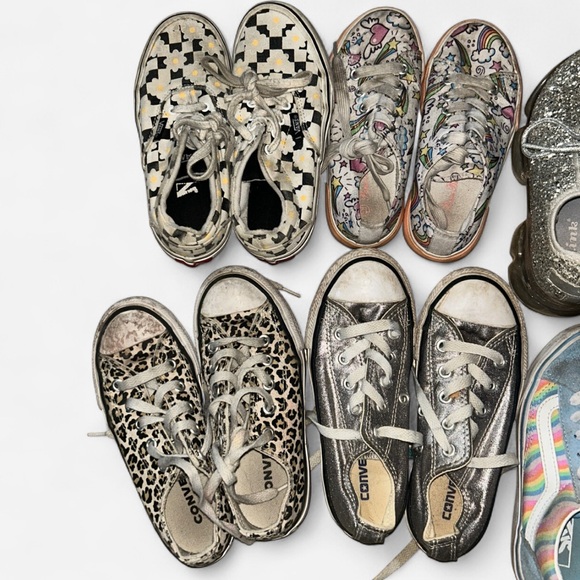 Converse Kids' Multi-Color and Black Sneakers - Picture 3 of 4